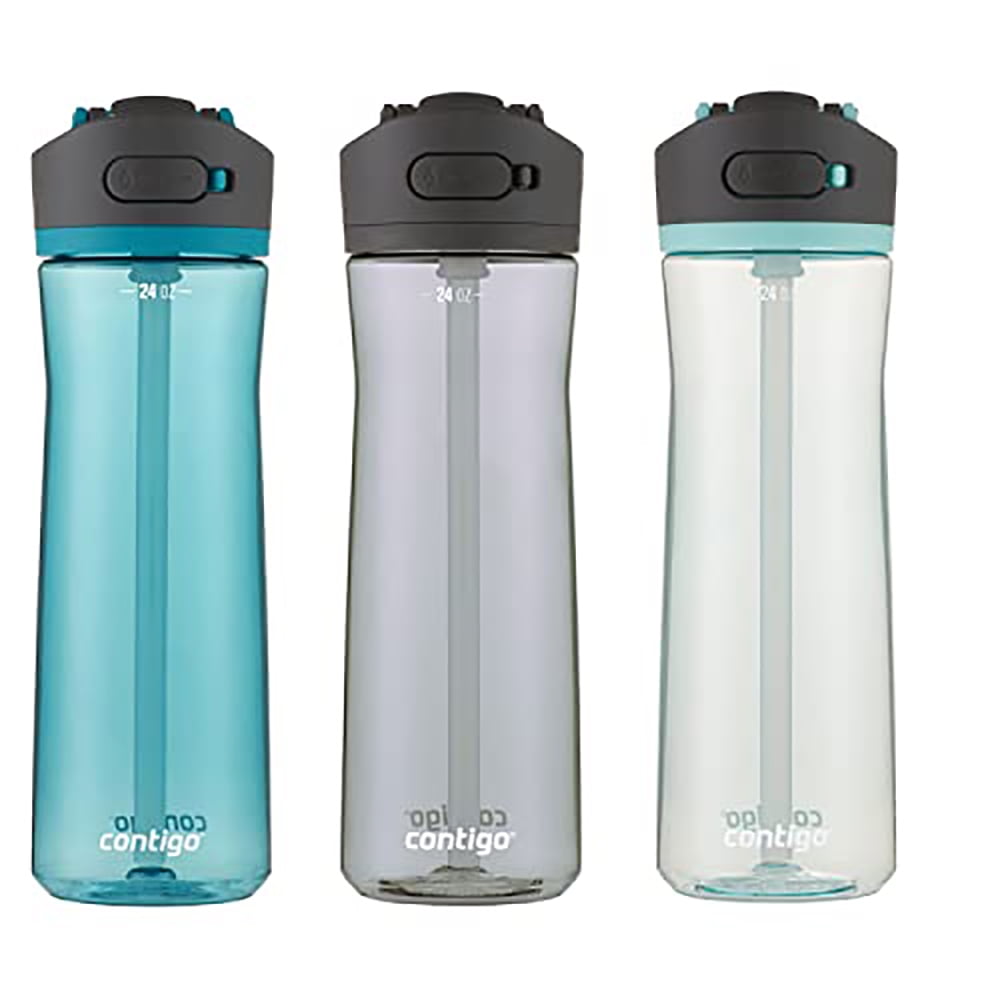 Contigo 24 oz. Ashland 2.0 Water Bottle 3-Pack - Juniper/Sake/Bubble Tea - Pick 199