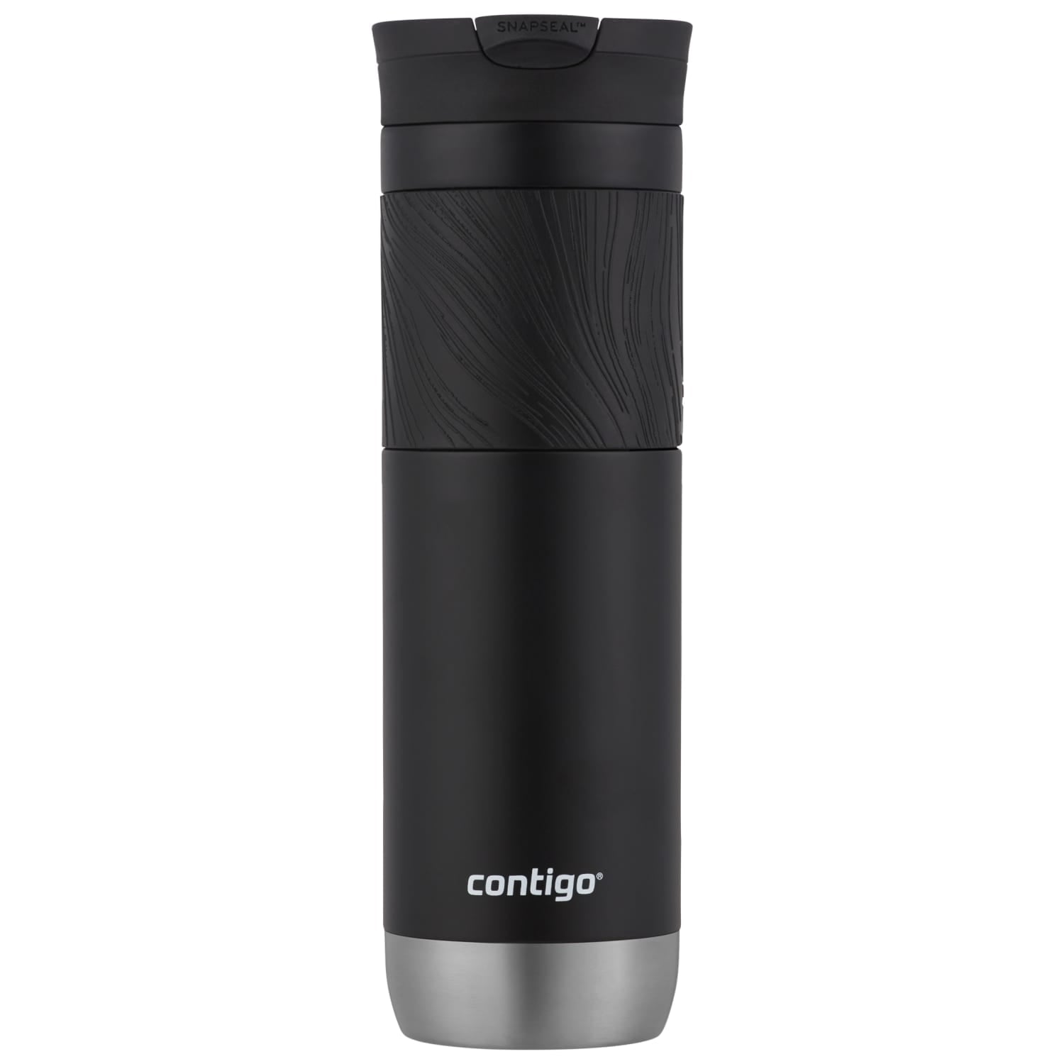 Contigo Byron 2.0 Stainless Steel Travel Mug with SNAPSEAL Lid and Grip in Black, 24 fl oz. - Pick 664