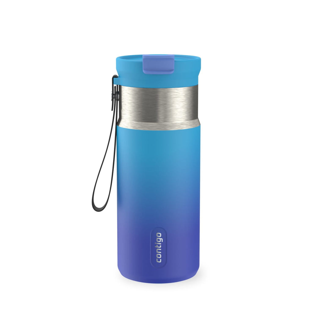 Contigo DualSip 16 oz Compact Leakproof Insulated Water Bottle with 2-Way Lid - Pick 930