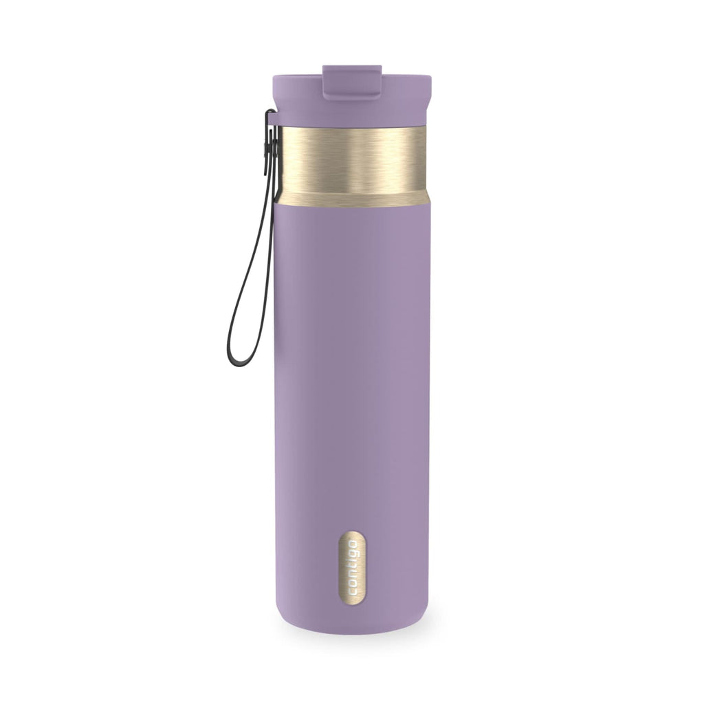 Contigo DualSip 24 oz Leakproof Insulated Water Bottle with Carrying Strap and 2-Way Lid - Pick 876