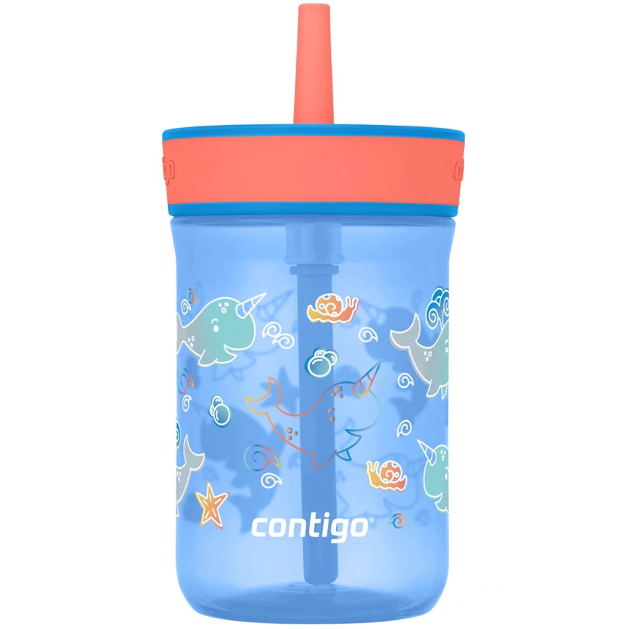 Contigo Kid's 14 oz. Leighton Tumbler with Straw - Juniper/Blue Forest - Pick 605