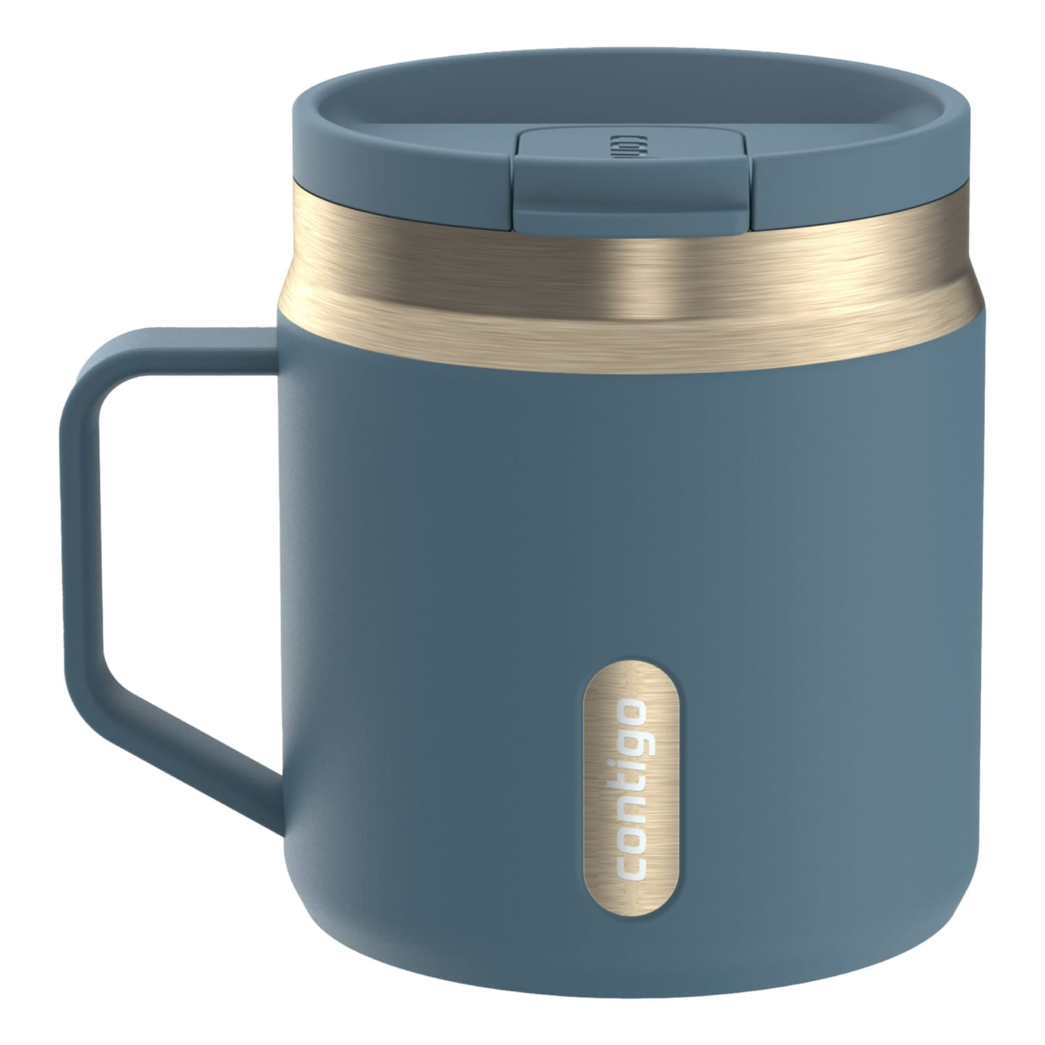 Contigo SnapSeal Leakproof Stainless Steel Reusable Travel Tumbler,Black/Bronze, 14 oz - Pick 953