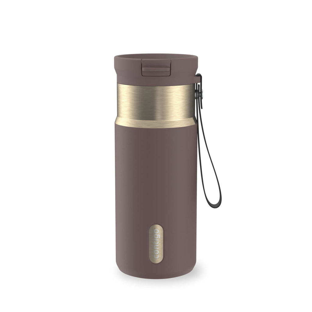 Contigo SnapSeal 16 oz Leakproof Stainless Steel Water Bottle with Carrying Strap - Pick 354