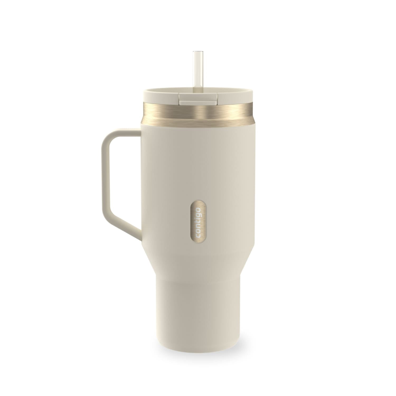 Contigo SnapSeal Leakproof Stainless Steel Reusable Water Bottle Tumbler with Side Handle, Black/Bronze, 30 oz - Pick 125