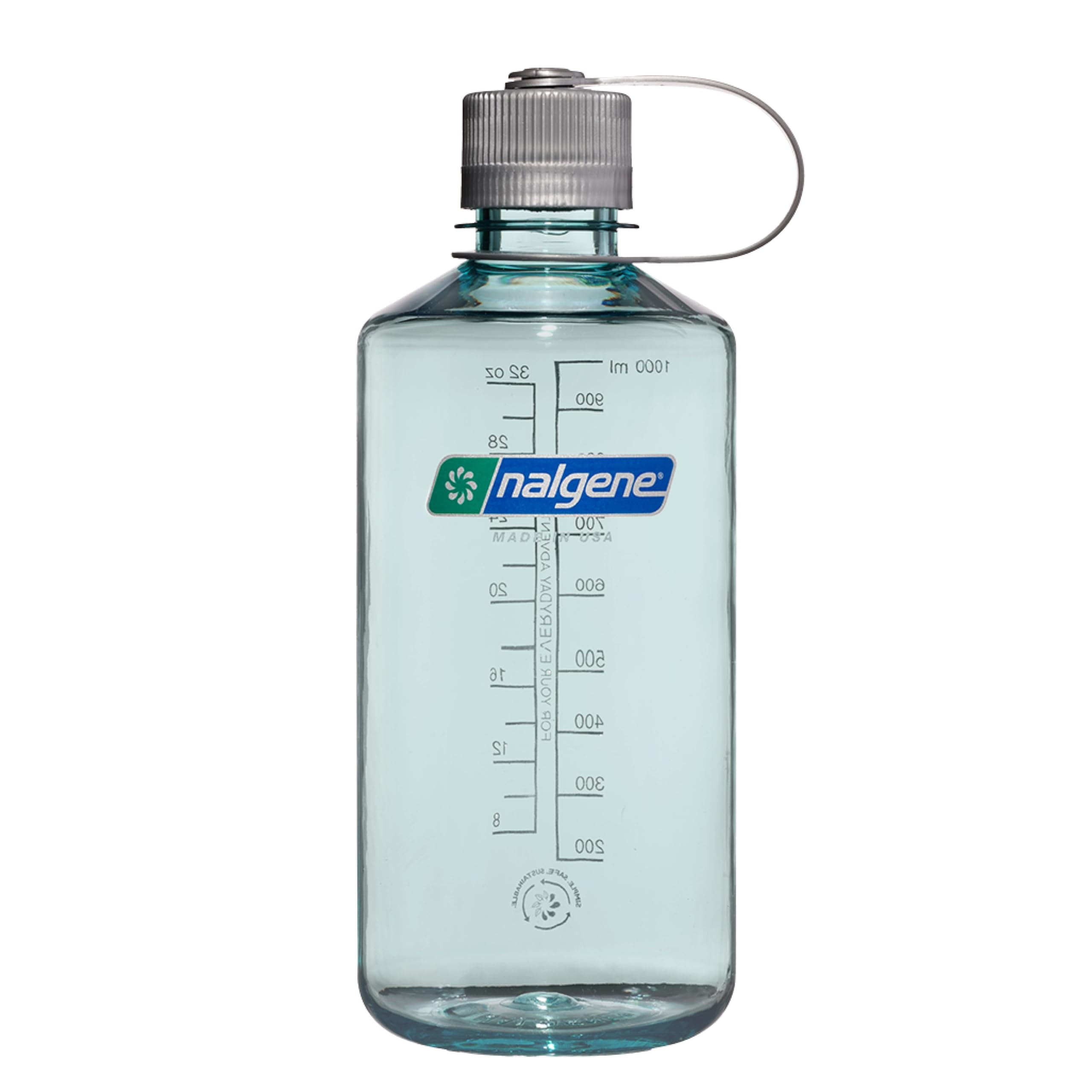 Nalgene Sustain 32 oz Narrow Mouth Plastic Water Bottle - Pick 548