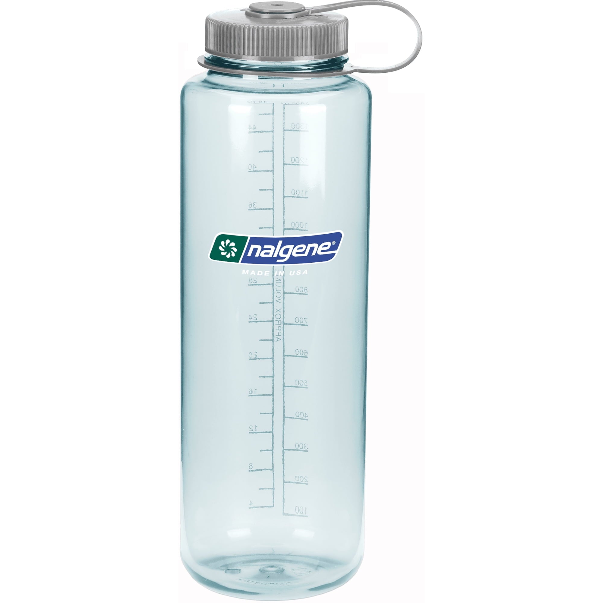 Nalgene Sustain Tritan BPA-Free Water Bottle Made with Material Derived from 50% Plastic Waste (using ISCC certified mass balance), 48 OZ, Wide Mouth, Blue - Pick 208