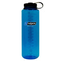 Nalgene Sustain Tritan BPA-Free Water Bottle Made with Material Derived from 50% Plastic Waste (using ISCC certified mass balance), 48 OZ, Wide Mouth, Blue - Pick 208