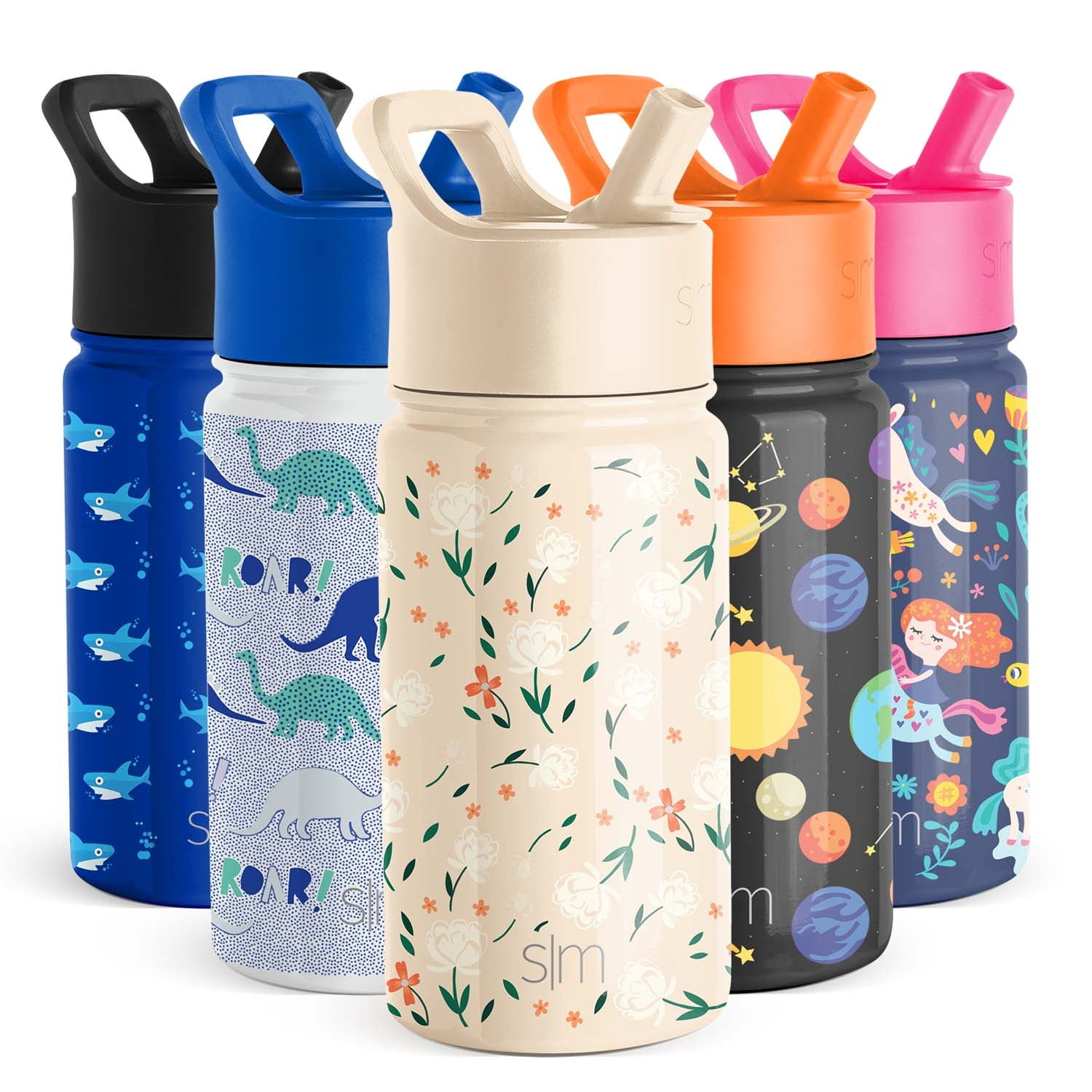 Simple Modern Summit Water Bottle Straw Lid Vacuum Insulated Stainless Steel Bottle | 18 fl oz - Pick 493