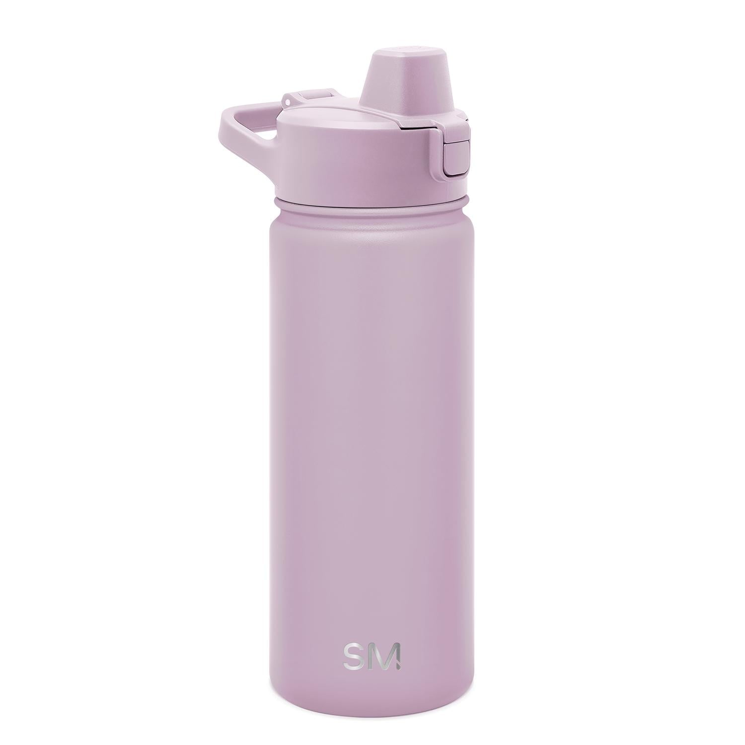 Simple Modern 18 fl oz Insulated Stainless Steel Summit Water Bottle with Covered Silicone Straw Lid | Sweet Taffy - Pick 863