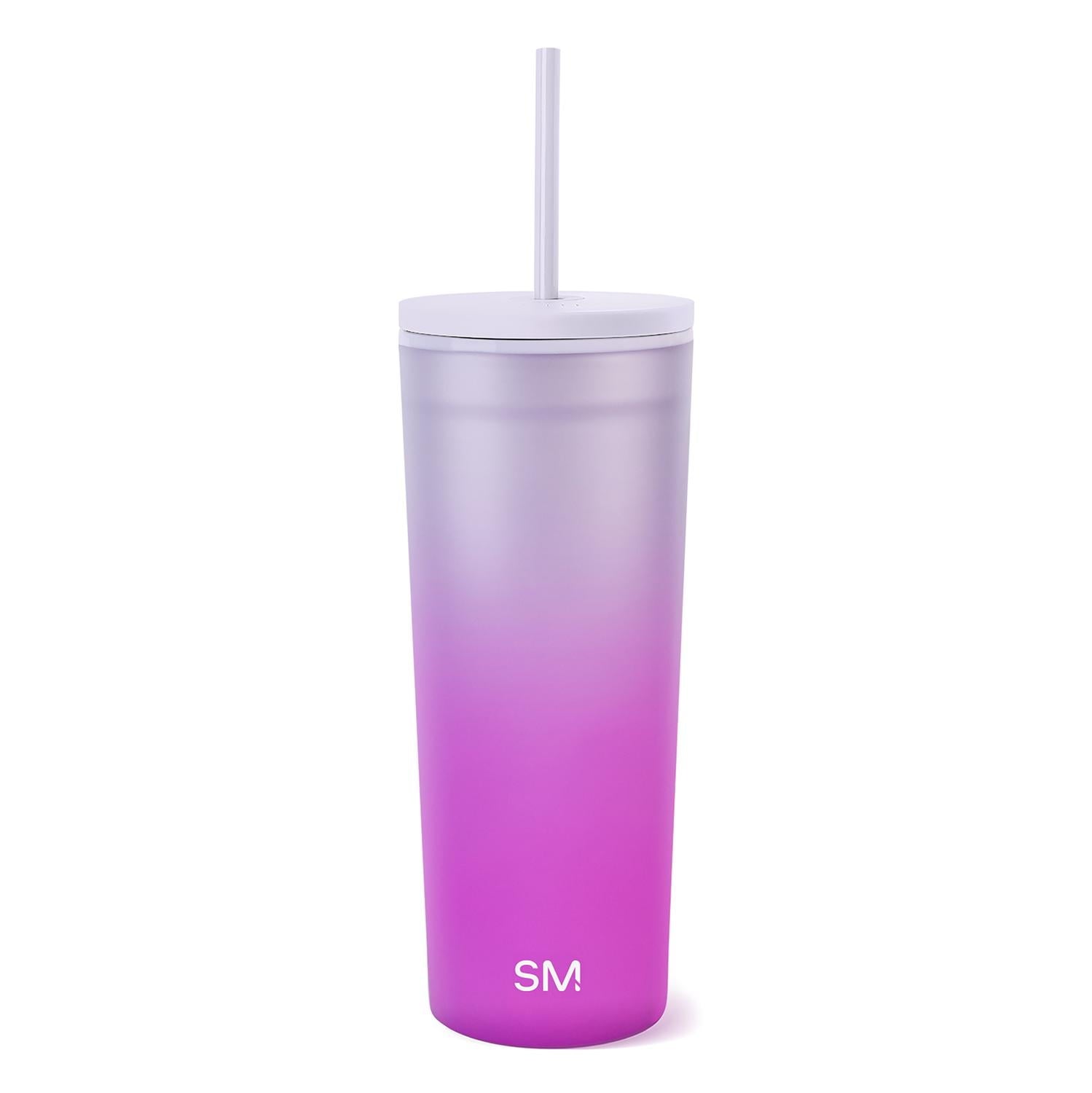 Simple Modern 24 fl oz Double Wall Plastic Classic Tumbler with Straw|Opalescent - Pick 299