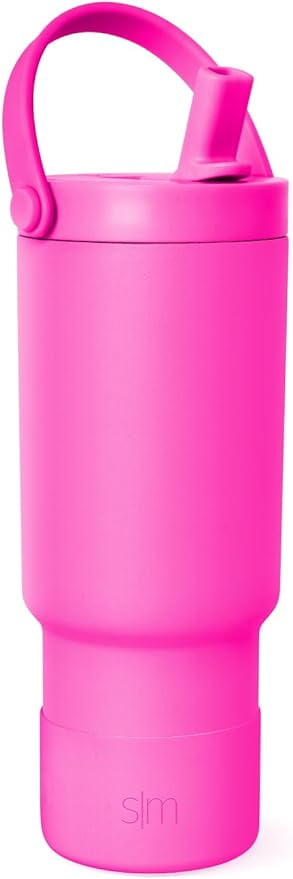 Simple Modern 24 fl oz Insulated Stainless Steel Trek Pivot Tumbler with Straw Lid and Top Handle|Seaside Blue - Pick 222