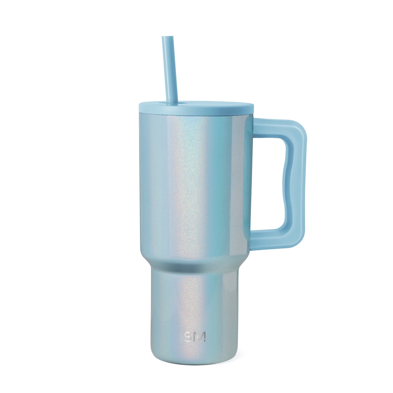 Simple Modern 30 fl oz Insulated Stainless Steel Trek Tumbler with Straw Lid | Seaglass Sage and Cream Checkmate - Pick 125