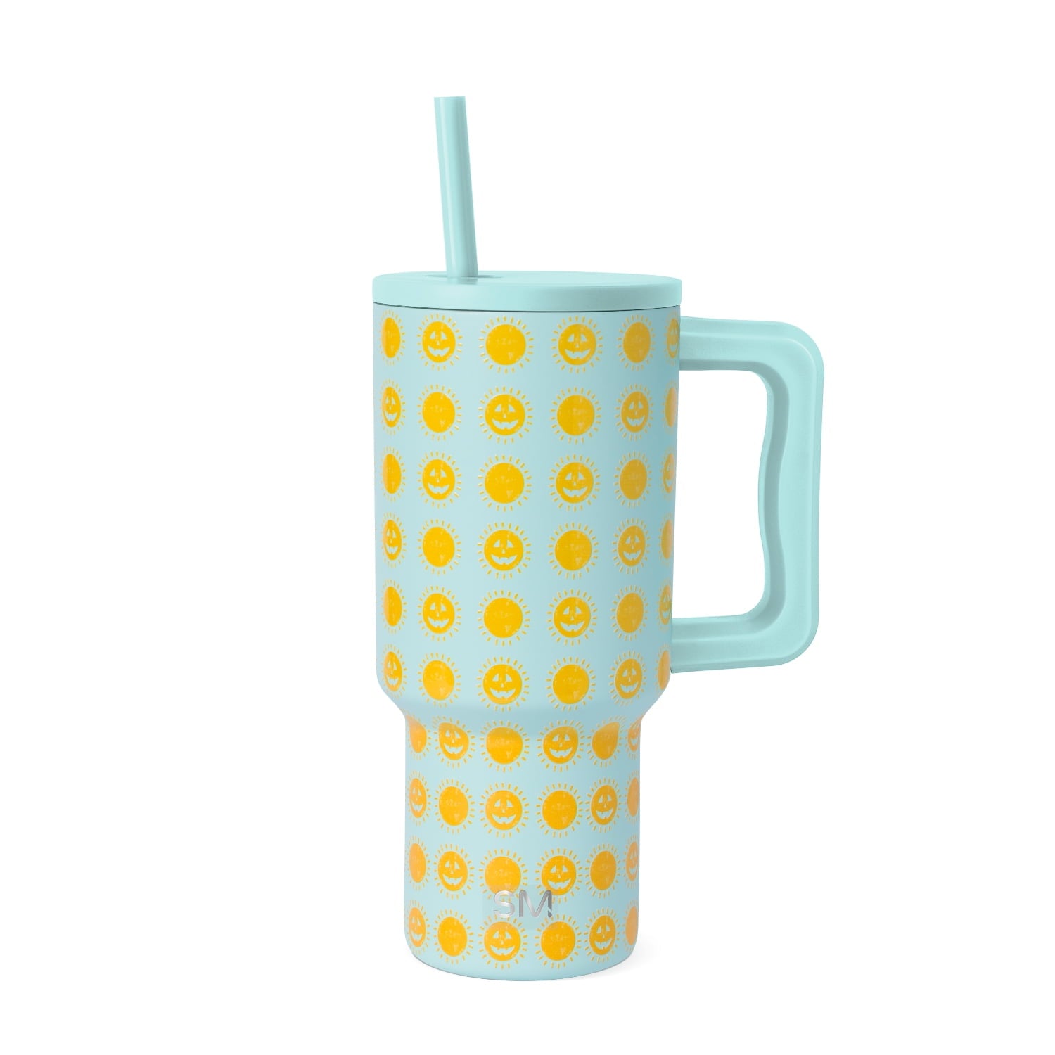 Simple Modern 30 fl oz Insulated Stainless Steel Trek Tumbler with Straw Lid | Seaglass Sage and Cream Checkmate - Pick 125