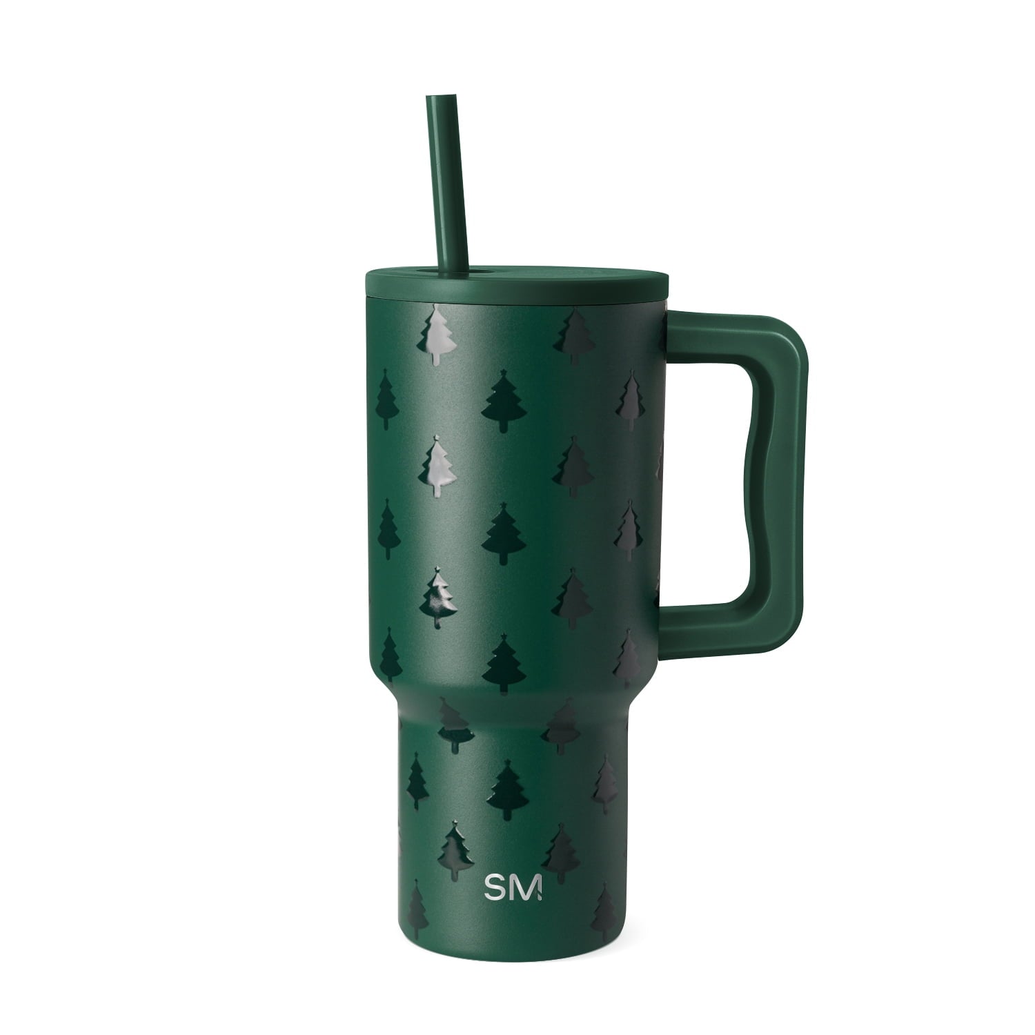 Simple Modern 30 fl oz Insulated Stainless Steel Trek Tumbler with Straw Lid | Seaglass Sage and Cream Checkmate - Pick 125