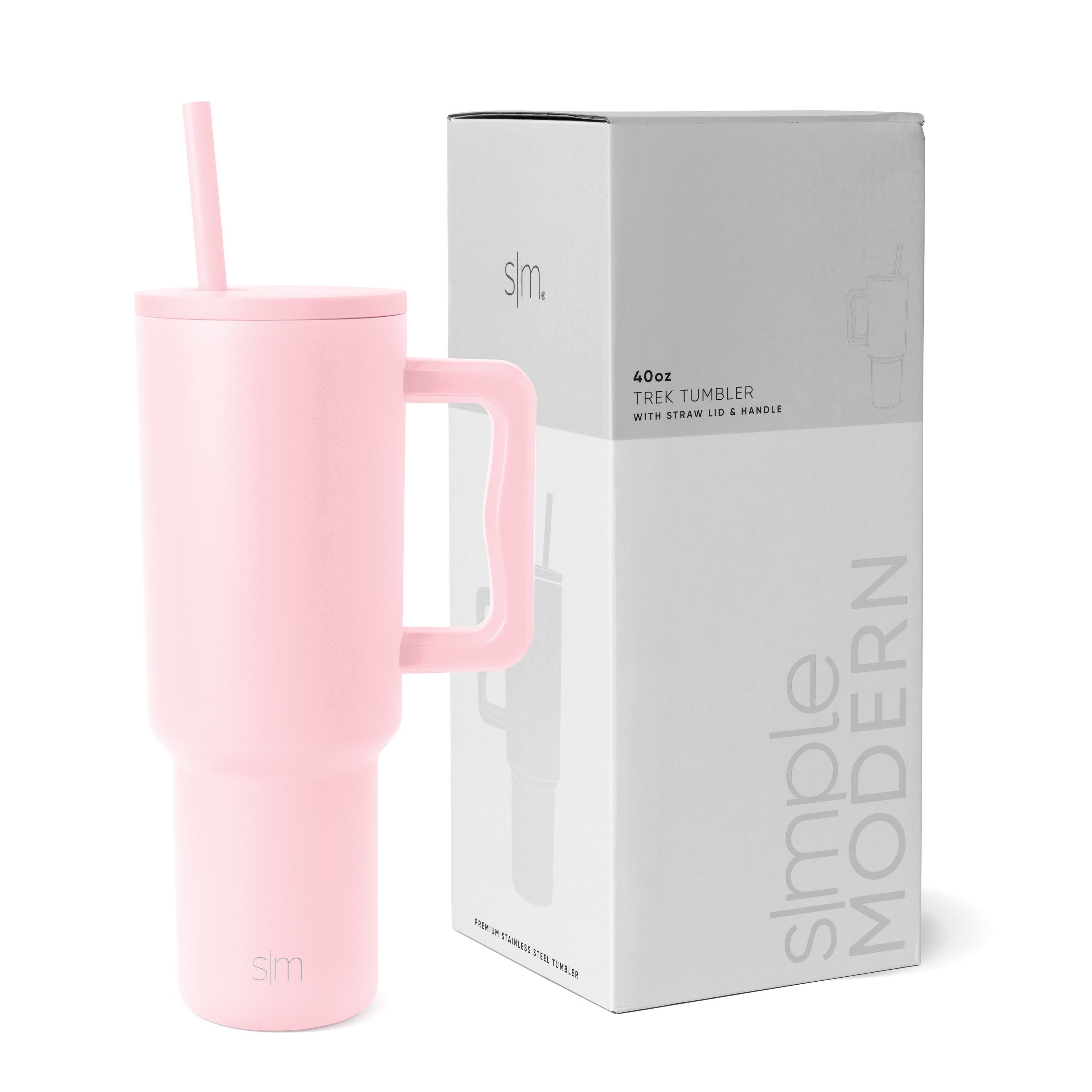 Simple Modern 40 fl oz Insulated Stainless Steel Trek Tumbler with Straw Lid | 80s Mix - Pick 812