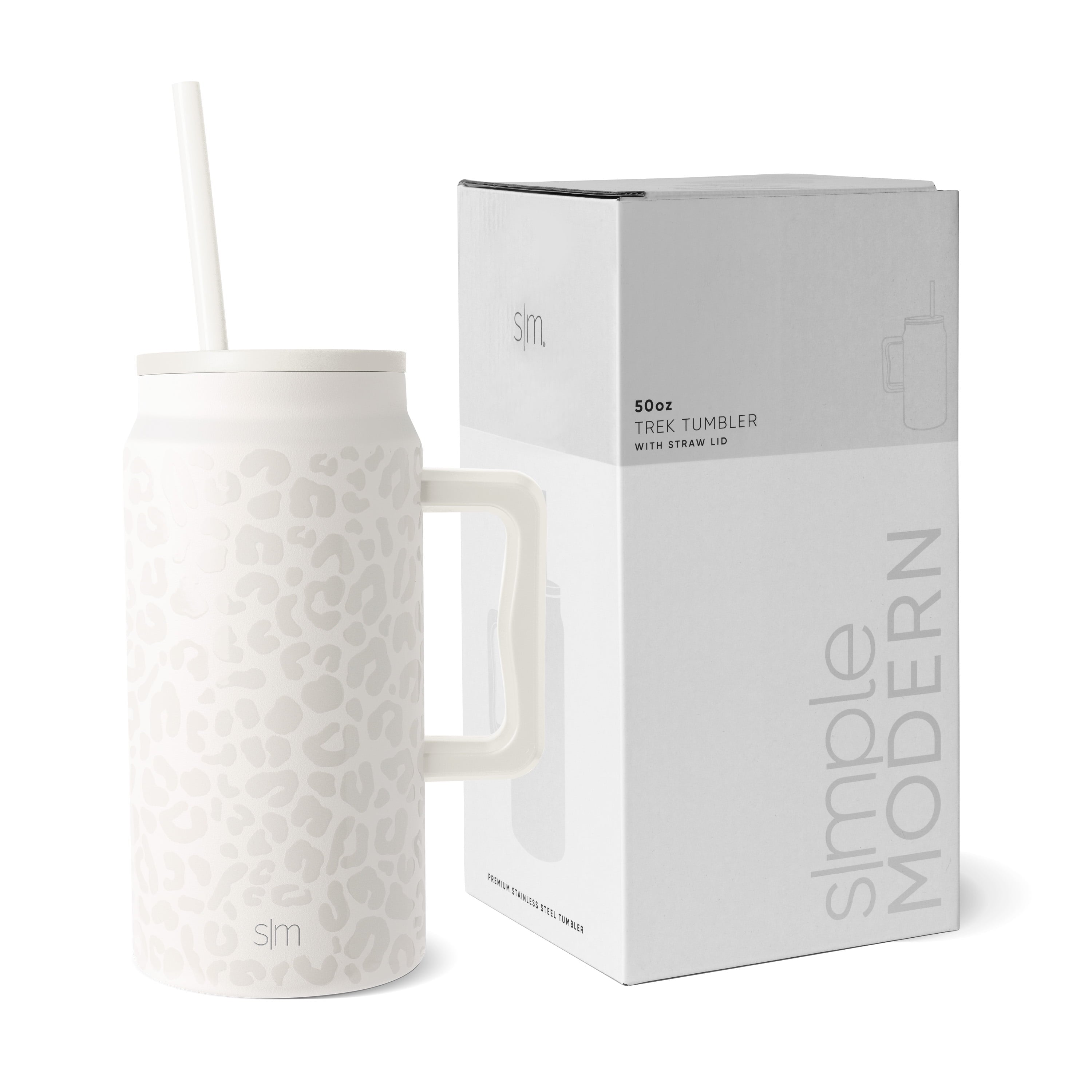 Simple Modern 50 fl oz Insulated Stainless Steel Trek Tumbler with Straw Lid | Midnight Black - Pick 448