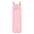 Simple Modern Kids Water Bottle with Straw Lid Vacuum Insulated Stainless Steel Metal Thermos Bottles | Reusable Leak Proof BPA-Free Flask for School | Summit Collection | 18oz, Blush -Blush - Pick 551