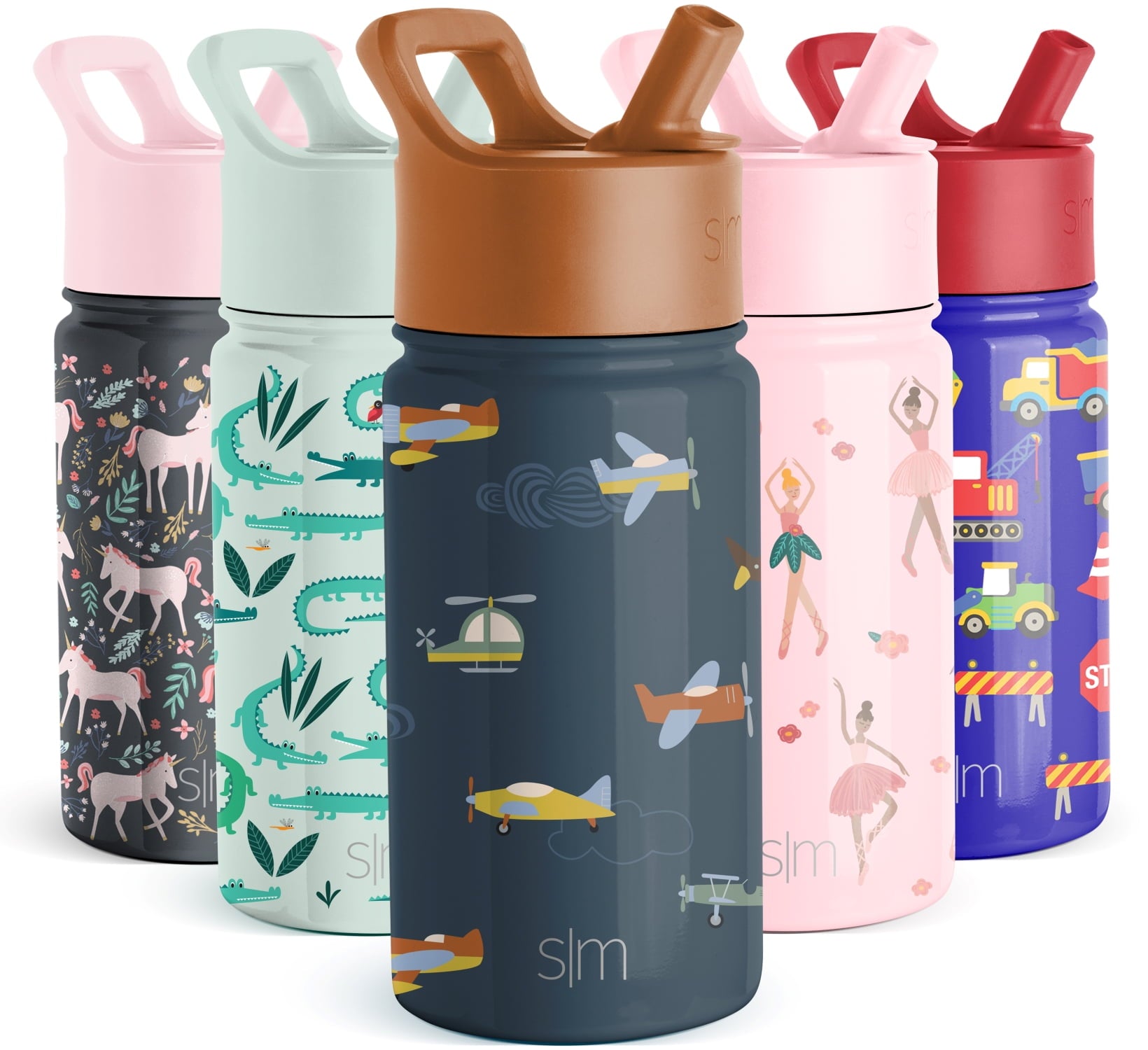 Simple Modern Summit Water Bottle Straw Lid Vacuum Insulated Stainless Steel Bottle | 14 fl oz - Pick 228