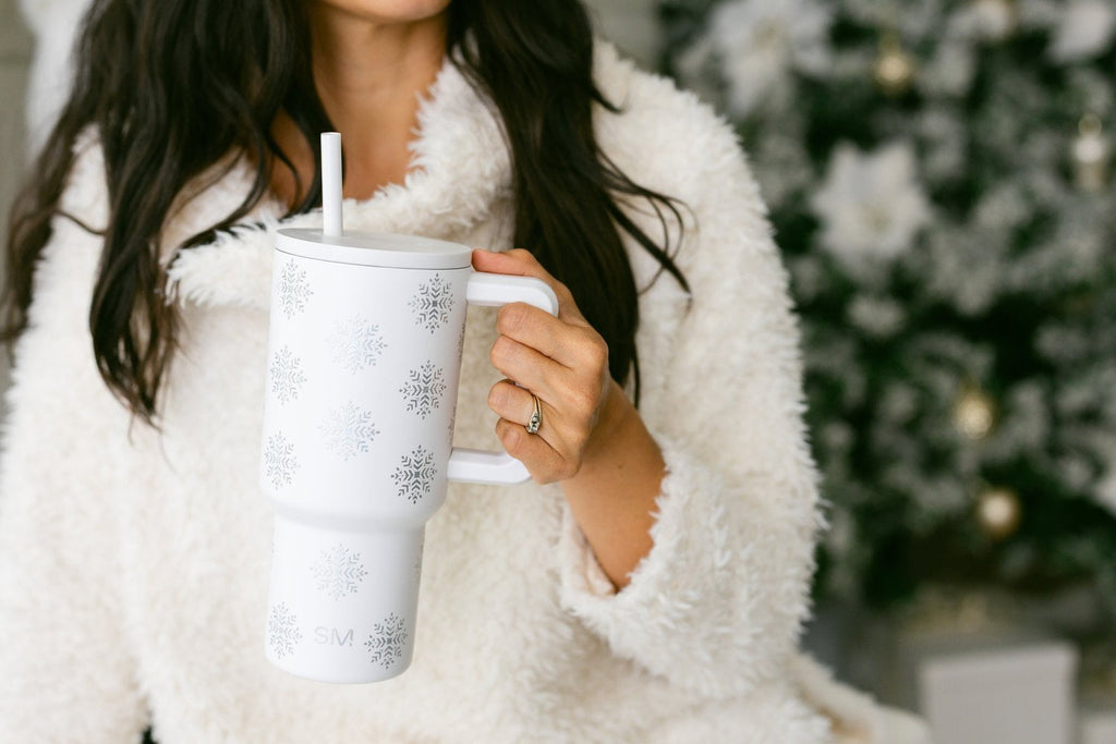 Simple Modern 30 fl oz Insulated Stainless Steel Trek Tumbler with Straw Lid | Seaglass Sage and Cream Checkmate - Pick 125